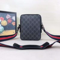 Gucci GG Men GG Black Messenger GG Supreme Canvas