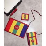 Gucci GG Unisex Baiadera Stripe Canvas Mini Bag Stripe Print - immagine 10