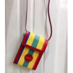 Gucci GG Unisex Baiadera Stripe Canvas Mini Bag Stripe Print - immagine 2