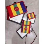 Gucci GG Unisex Baiadera Stripe Canvas Pouch Gucci Script Logo - Imagen 6