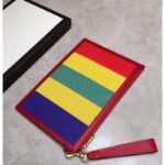 Gucci GG Unisex Baiadera Stripe Canvas Pouch Gucci Script Logo - Imagen 5