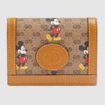 Gucci GG Unisex Disney x Gucci Card Case Wallet-Brown