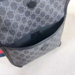 Gucci GG Unisex GG Black Belt Bag GG Supreme Canvas – Image 8