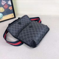 Gucci GG Unisex GG Black Belt Bag GG Supreme Canvas