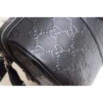 Gucci GG Unisex GG Embossed Duffle Bag Black Embossed Leather - immagine 14