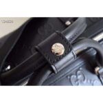 Gucci GG Unisex GG Embossed Duffle Bag Black Embossed Leather - immagine 12