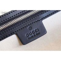 Gucci GG Unisex GG Embossed Duffle Bag Black Embossed Leather