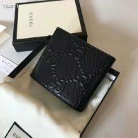 Gucci GG Unisex GG Embossed Wallet Black GG Embossed Leather