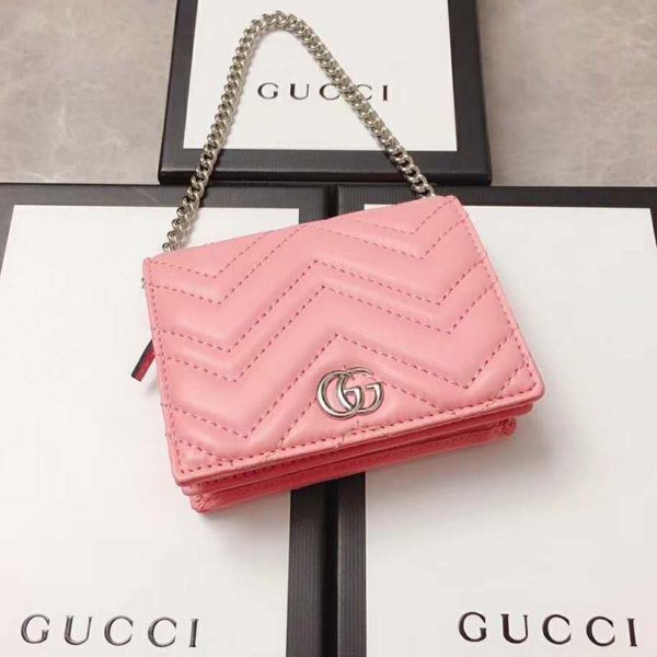 gucci chain card case wallet