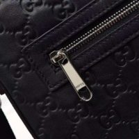 Gucci GG Unisex Gucci Signature Messenger Black Gucci Signature Leather