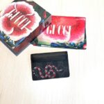 Gucci GG Unisex Kingsnake Print GG Supreme Card Case-Black - Bild 2