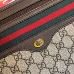 Gucci GG Unisex Ophidia GG Pouch Beige/Ebony GG Supreme Canvas - Image 10