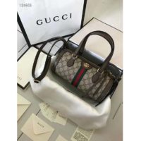 Gucci GG Unisex Ophidia GG Small Boston Bag Supreme Canvas