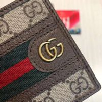 Gucci GG Unisex Ophidia GG Wallet BeigeEbony GG Supreme Canvas