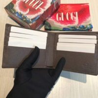 Gucci GG Unisex Ophidia GG Wallet BeigeEbony GG Supreme Canvas