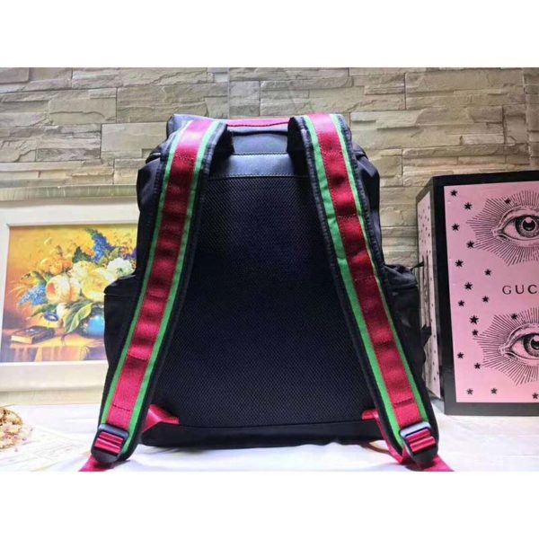 Gucci GG Unisex Techno Canvas Backpack Black Techno Canvas (11)