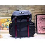 Gucci GG Unisex Techno Canvas Backpack Black Techno Canvas - immagine 2