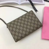 Gucci GG Women Dionysus Super Mini Leather Bag GG Supreme Canvas