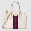 Gucci GG Women Ophidia Small GG Tote Bag White Leather