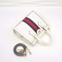 Gucci GG Women Ophidia Small GG Tote Bag White Leather