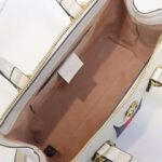 Gucci GG Women Ophidia Small GG Tote Bag White Leather - immagine 8
