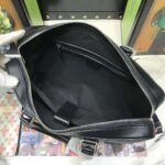 Gucci Unisex GG Black Briefcase Black/Grey GG Supreme Canvas - Imagen 6