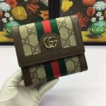 Gucci Unisex Ophidia GG Card Case Wallet GG Supreme Canvas - Image 9