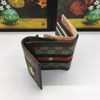 Gucci Unisex Ophidia GG Card Case Wallet GG Supreme Canvas