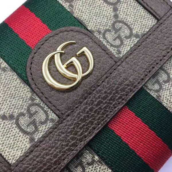 Gucci Unisex Ophidia GG Card Case Wallet GG Supreme Canvas (8)