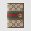 Gucci Unisex Ophidia GG Passport Case GG Supreme Canvas-Beige