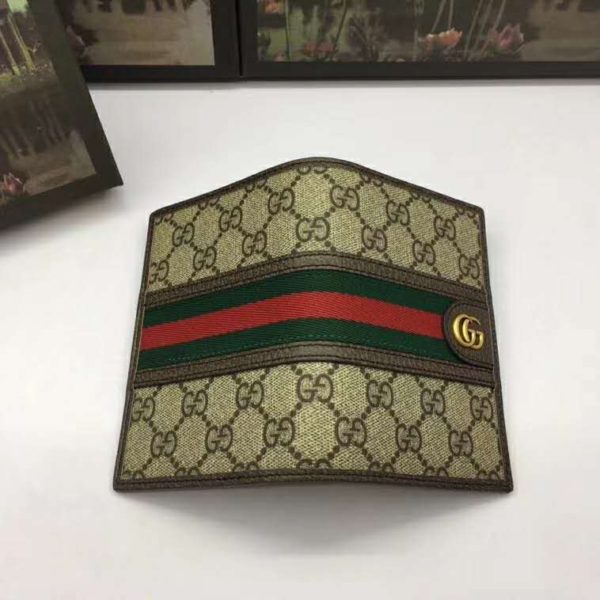 Gucci Unisex Ophidia GG Passport Case GG Supreme Canvas-Beige (6)