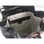 Gucci Women GG Gucci Horsebit 1955 Backpack in Black Leather - Imagen 11