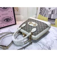 Gucci Women GG Gucci Horsebit 1955 Small Top Handle Bag-White