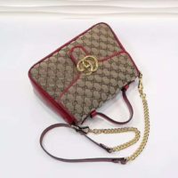 Gucci Women GG Marmont Mini Top Handle Bag Matelassé Original Canvas