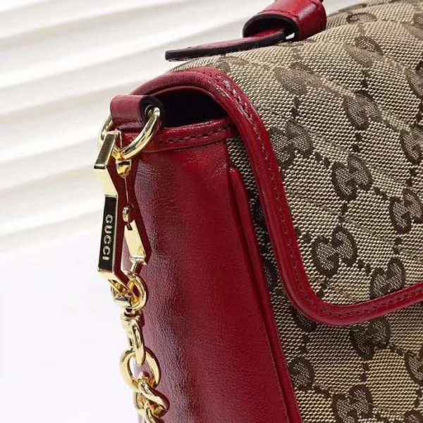 Gucci Women GG Marmont Mini Top Handle Bag Matelassé Original Canvas (7)