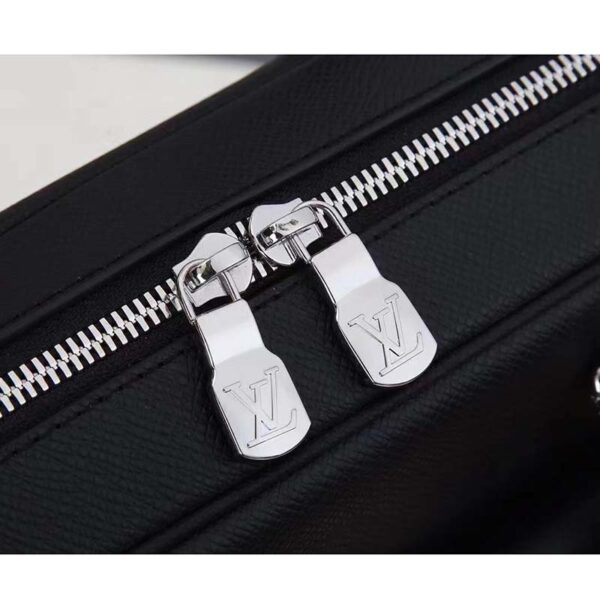 Louis Vuitton LV Men Alex Briefcase Embossed Taiga Cowhide Leather (6)