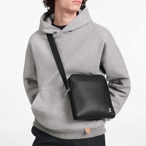 Louis Vuitton LV Men Alex Messenger BB Taiga Cowhide Leather (2)