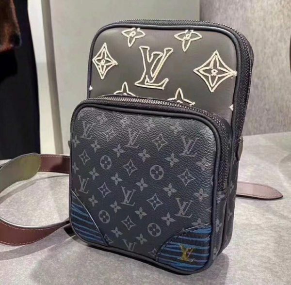 Louis Vuitton LV Men Amazone Sling Bag Monogram Eclipse Canvas (2)