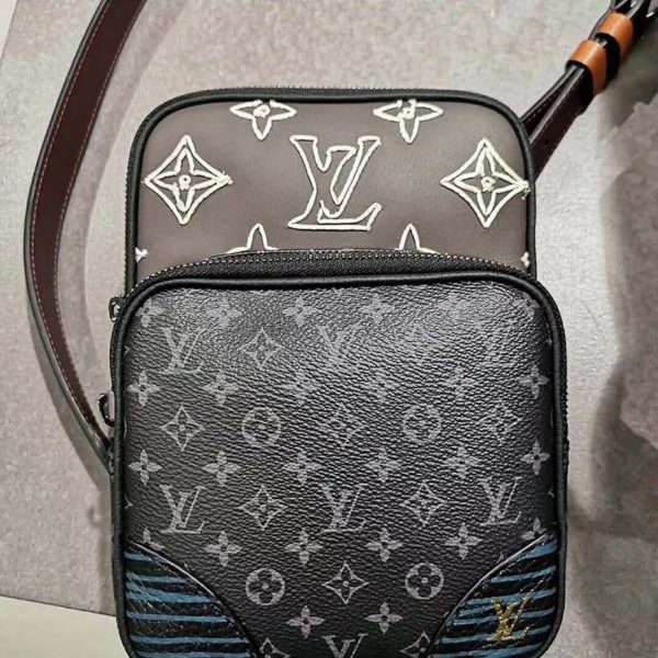 Louis Vuitton LV Men Amazone Sling Bag Monogram Eclipse Canvas (3)