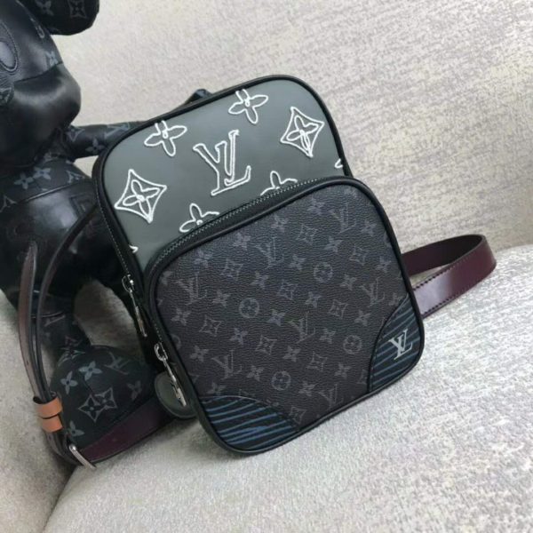 Louis Vuitton LV Men Amazone Sling Bag Monogram Eclipse Canvas (5)