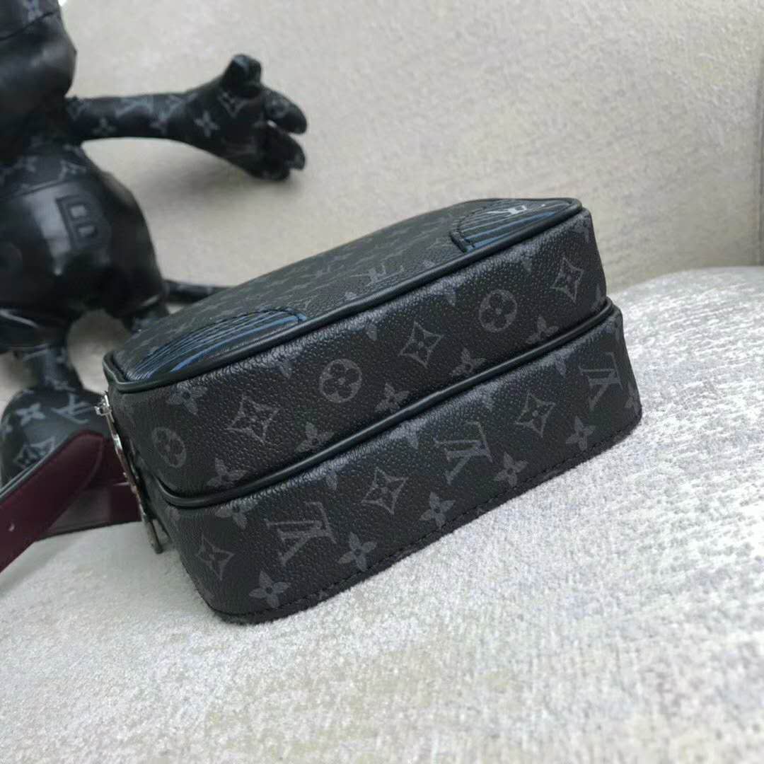 Louis Vuitton LV Men e Sling Bag Monogram Eclipse Canvas - LULUX