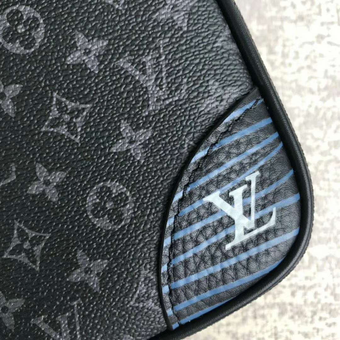 Louis Vuitton LV Men e Sling Bag Monogram Eclipse Canvas - LULUX