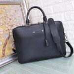 Louis Vuitton LV Men Armand Briefcase Taurillon Leather-Black - Image 2