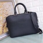 Louis Vuitton LV Men Armand Briefcase Taurillon Leather-Black - Image 3