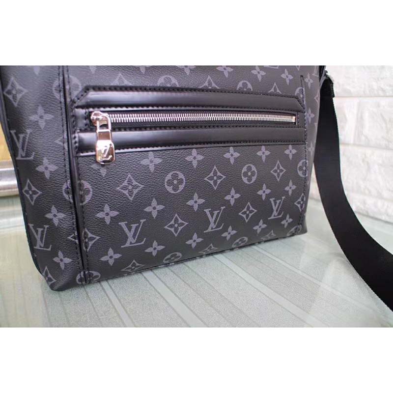 Louis Vuitton Odyssey Messenger Bag Monogram Eclipse Canvas PM Black  21329642