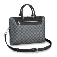 Louis Vuitton LV Men Porte-Documents Jour Damier Graphite Canvas