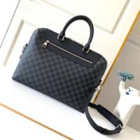 Louis Vuitton LV Men Porte-Documents Jour Damier Graphite Canvas