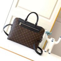 Louis Vuitton LV Men Porte-Documents Jour Monogram Macassar Canvas