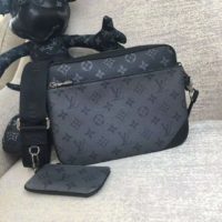 Louis Vuitton LV Men Trio Messenger Bag Monogram Eclipse Canvas