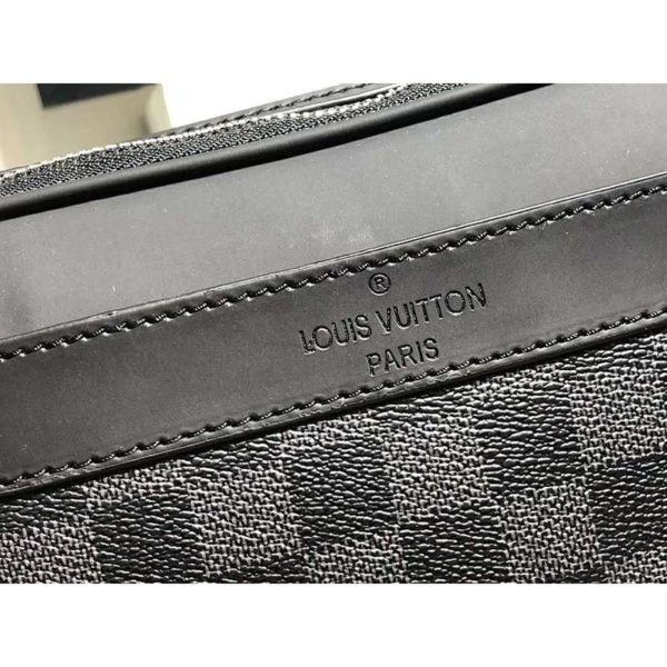Louis Vuitton LV Men Trocadero Messenger Bag Damier Graphite Canvas (6)